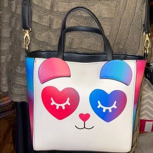 Betsy Johnson panda crossbody